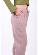 Women Pants Hannan Group Ribed Tracky Rose Smoke